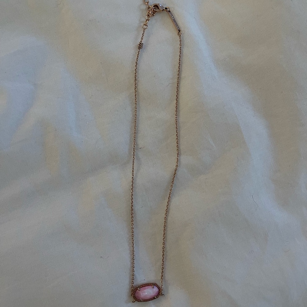 Kendra Scott Pink Druzy Necklace